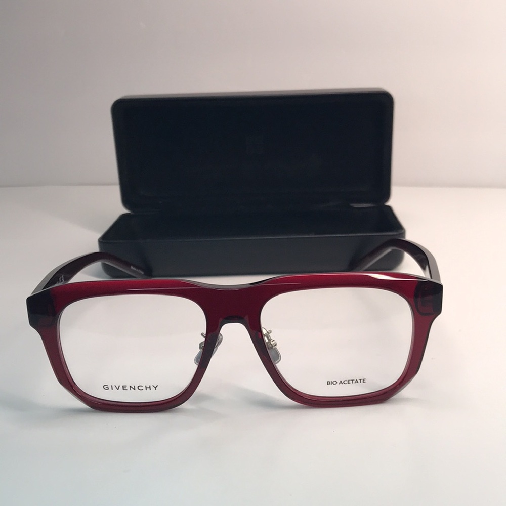 💯 - New Authentic Givenchy GV50053I 069 BORDEAUX 54/16/145 unisex Eyewear Fra… - Picture 6 of 15